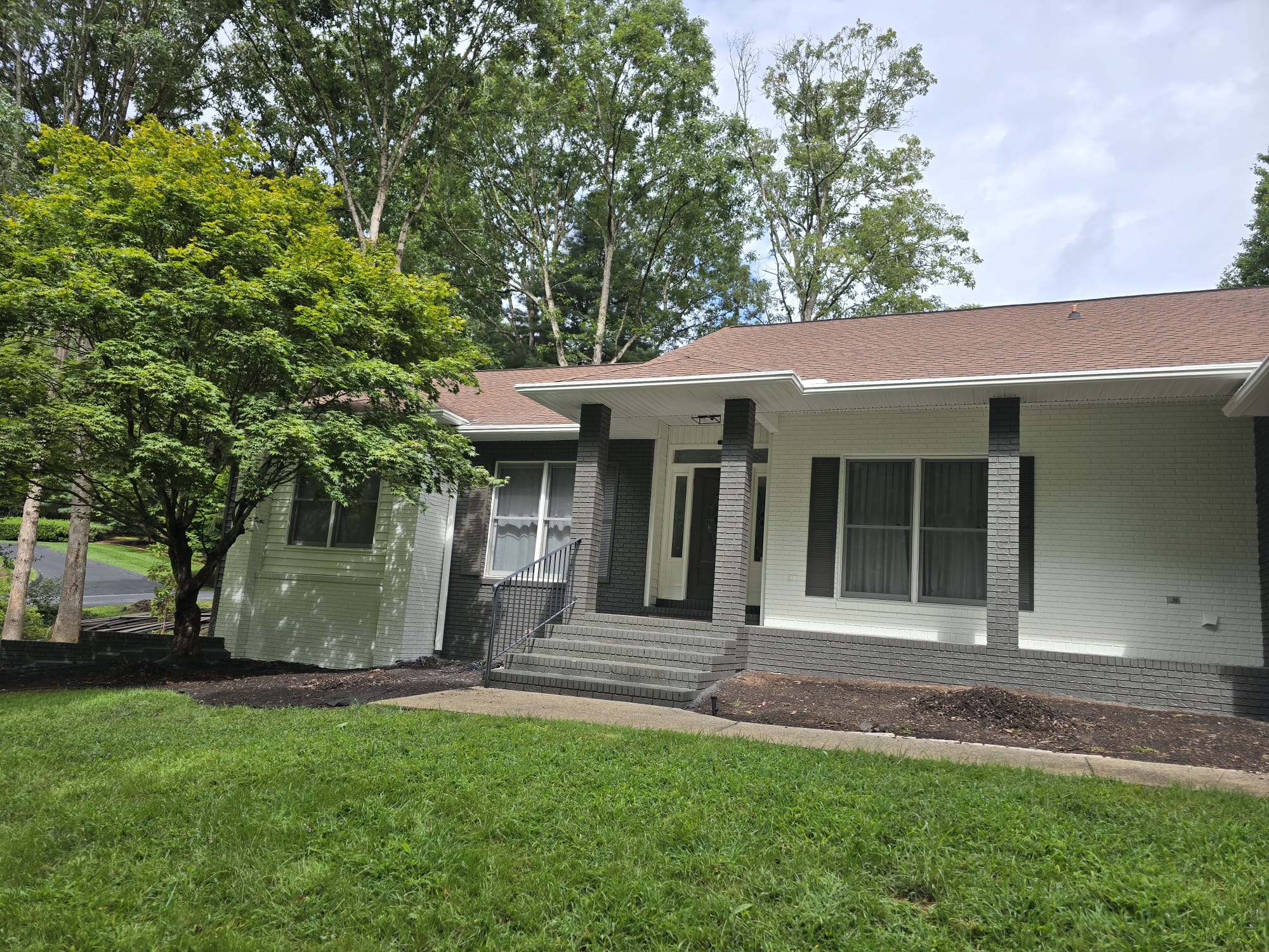Our crew at work — Custom Painting of Asheville Inc