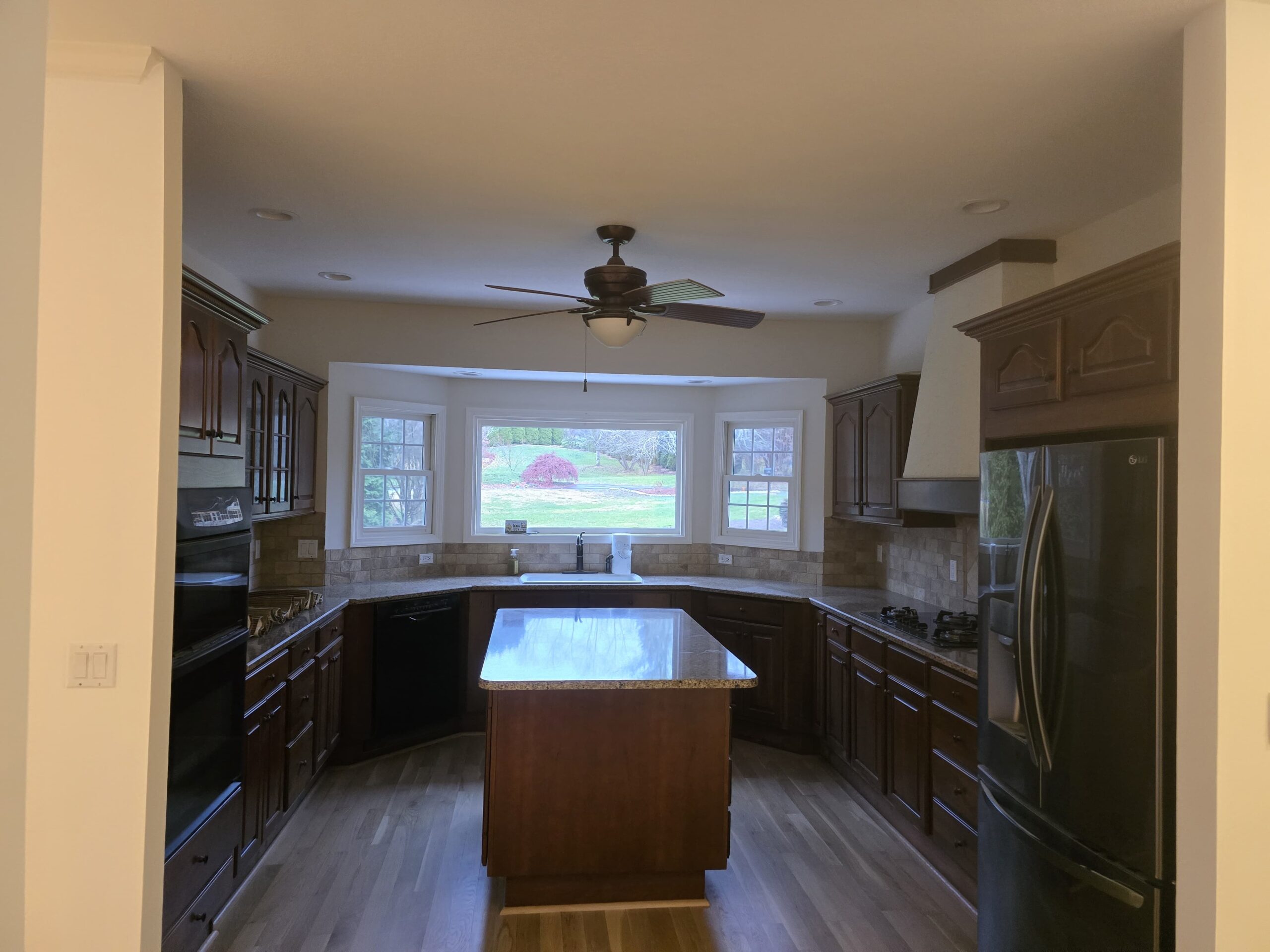 Popcorn Ceiling Removal job in progress — Custom Painting of Asheville Inc